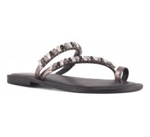 Original Thong sandal with multicolor stones F08171824-0251 In Saldo